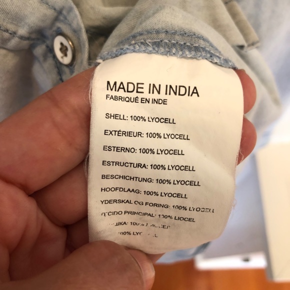 Club Monaco Chambray Shirt - Picture 5 of 7